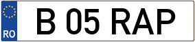 Trailer License Plate